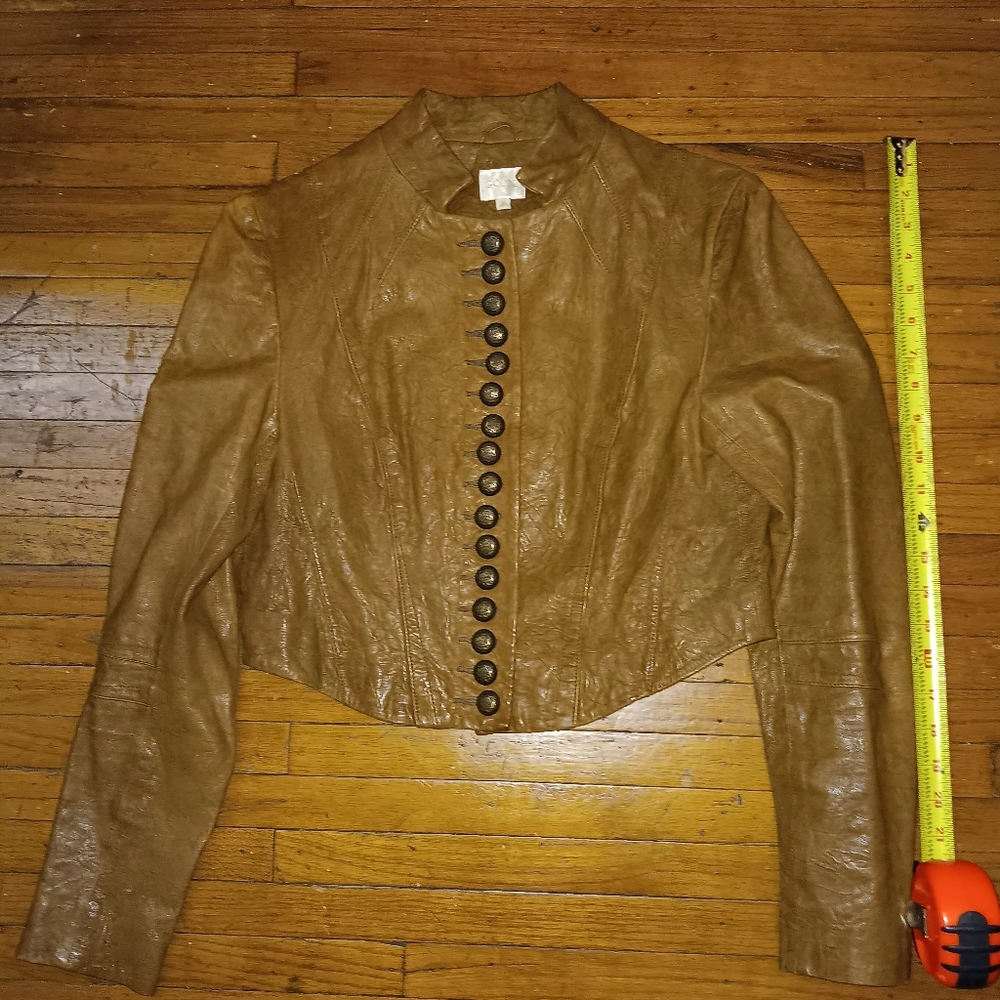 Golde leather military style jacket.